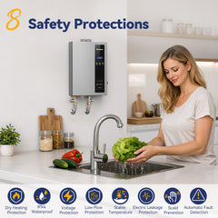 NOVIEEX 18kW Electric Tankless Water Heater – 240V, Instant Hot Water