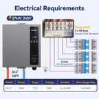 27kW Tankless Water Heater Electric