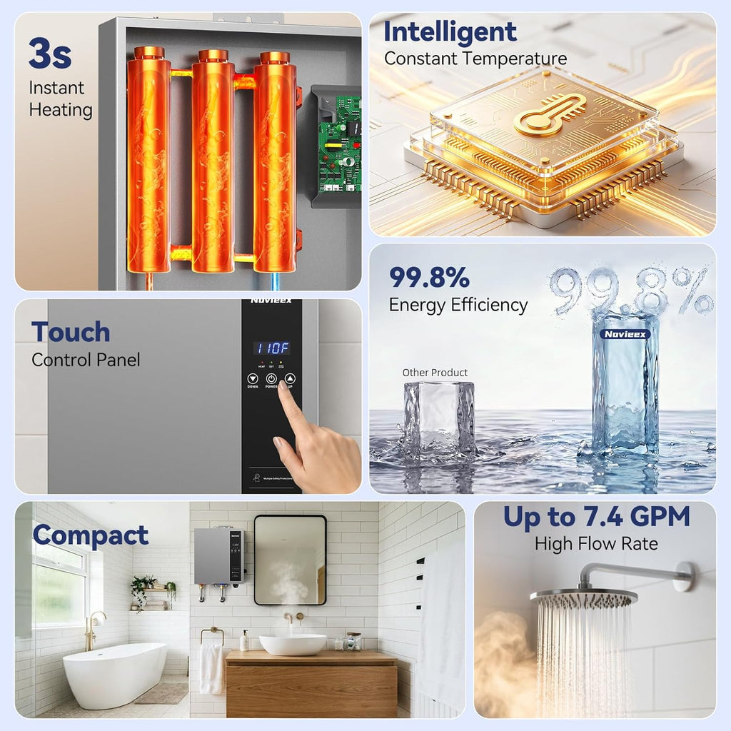 27kW Tankless Water Heater Electric
